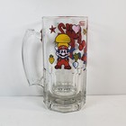 1989 Nintendo Super Mario Bros 2 Vintage Beer Stein Mug Glass Pre-owned