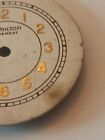 Rare Antique Hamilton Wrist Watch Watch Dial   Second Hand At 9 00 Position