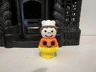 Vintage Fisher Price Little People - Custom Spooky Figure - Candy Corn Girl 