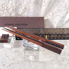 Louis Vuitton Chopsticks 25th Anniversary Limited Monogram Wood Vip Gift W  Case