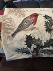 Pottery Barn Christmas Bird Vintage Lumbar    pillow Cover Holiday Gift Party N