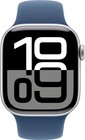 Apple Watch Gen 10 Series 10 42mm Silver Aluminum - Denim Sport Band Mwwc3lw a