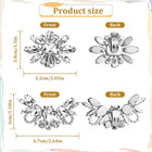 4 Pcs Rhinestone Wedding Shoe Clips  Elegant Rhinestone Shoe Charms  Detachable 