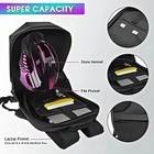 Led Knight Laptop Bag 3d Waterproof Backpack Motorcycle Diy Programming Backpack
