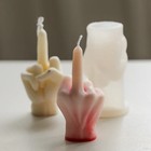 3d Middle Finger Candle Silicone Mold Diy Gesture Aromatherapy Plaster Art Soap