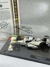 F1 Brawn Gp 2009 Scale Model 1 43  Signed By Jenson Button With Coa