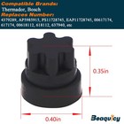 20pcs 00618112 00637940 Rubber Grate Feet Part By 0 35  0 4  0 4  Black