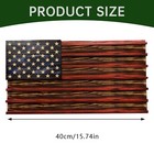 40 20cm American Flag Solid Wood Wall Mounted Challenge Coin Display Holder Rack