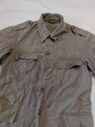 Vintage 40s Swedish Army   39 Field Jacket 1940s Military Faded Overshirt Ww2 Era