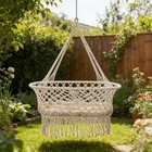 Hand-woven Baby Hammock Swing Foldable Portable Cradle Natural Woven Basket Bed