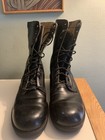 Vintage 70   s Us Military Army Boots Black Size 10 5 N Genesco Biker Punk Combat