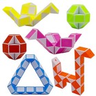12 Pack 24 Blocks Mini Fidget Snake Cube Mini Twist Puzzle Cubes Magic Speed    