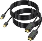 4k Mini Displayport To Hdmi Cable 6ft 2-pack  Mini Dp To Hdmi Cable Adapter 4   