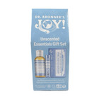 Dr  Bronner   s Joy  Unscented Essentials Set Castile Liquid   Bar Soap   Lip Balm
