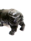 African Rhinoceros Animal Figure 10  Length  vintage 1994  rubber Like Quality