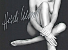Heidi Klum Signed Nude 8x10 Black   White Photo Rare - Reprint In Mint Condition