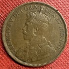 Canada 1918 Bronze 1 Cent  George V  Wwi Era  Km  21