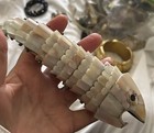 Mcm 9       Rare White Abalone Articulated Fish Motif Bottle Opener Los Castillo 