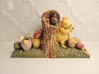 Vintage  Retired Disney Charpente Classic Pooh   Piglet Bookends Honey Pots Mint