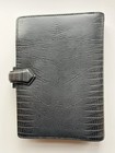 Filofax Topaz Personal Size Organizer Lizard Print Leather Greyish