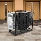 Folding Chair Rack Cart For 40 Chairs Of 500 Lbs With Wheels