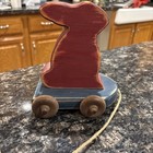 G  Henn 1997 Workshop    Wooden Pull Toy  Rabbit