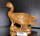 Brown Duck Glazed Ceramic Pottery Planter Vintage