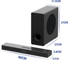 Sound Bars For Tv 15 Inch Slim Soundbar For Tv With Subwoofer 100 Watts Surro   