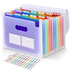  Accordion File Organizer  Expanding File Folder With 12 Pockets  Transparent