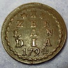 Certificate Of Authenticity 1794 New York Penny Colonial Copper Cent Zeeland Min