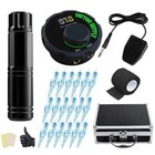 Professional Tattoo Machine Set Rotary Tattoo Pen Kit With Needles Power Supply