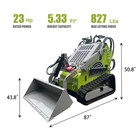 Upgraded 2026 Brand New 25hp Mini Skid Steer Track Loader Dual Pump Usa Spot