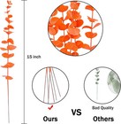 Feqo 36 Pcs Orange Eucalyptus Stems Artificial 36 Pcs  
