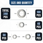 Fender Washers For Screws     304 Stainless Steel Flat Washers Assortment Kit I   