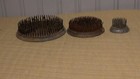 Vintage Floral Frogs Lot Of 3 Heavy Sharp Metal Spikes