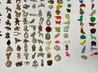 Lot 245 Vtg Cracker Jack Pewter Copper Metal Gumball Charm Prize Premium 40-50s