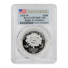 2025-w  100 Platinum Eagle Pcgs Pr70dcam Fs Flag W  Ogp 1oz  9995 Fine