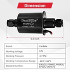 Carbole 4-7 Psi Electric Fuel Pump Low Pressure  12v Inline Universal 