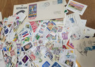 Used Lot Of Over 1000  Mixed Us Stamps Off Paper - Great Value  1 