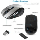 2 4ghz Mini Wireless Optical Gaming Mouse 6 Button   Usb Receiver For Pc Laptop