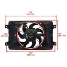 Radiator Cooling Fan Assembly For Yamaha 1xd-e2405-00-00