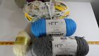 Bernat Super Value Yarn Lot Of 5 Skeins Blue Grey Clay Banana Split Natural