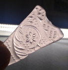 Lot 10 Pieces Machine Tumbled Thick Old Pink Glass With Pattern Sea Glass Finish