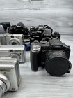 Digital Vtg Camera Lot Of 10 Canon Nikon Sony Cosina Untested For Parts repair