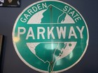 Retired Garden State Parkway Sign New Jersey 24x24