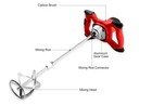 2100w Electric Concrete Mixer Stirr - Portable 6 Speed Mixing Tool