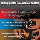 1-3 Pack Permanent Match Infinity Lighter With Multitool Keychain Bottle Opener 