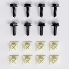 Universal License Plate Screws  Stainless Steel Car Tag Plate Mounting Hardware 
