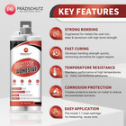 Heavy Duty Metal Repair Epoxy - Casting Adhesive   Filler For Aluminum  Steel  I