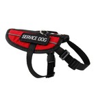 Xxs Lightweight Reflective Red Service Dog Vest Harness With Handle Patches